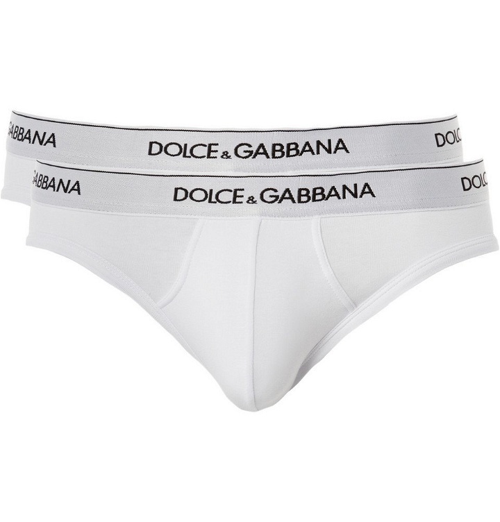 Photo: Dolce & Gabbana - Two-Pack Stretch-Cotton Briefs - Men - White