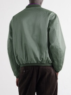 A.PRESSE - Silk and Cotton-Blend Bomber Jacket - Green