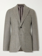 Caruso - Aida Wool and Cashmere-Blend Twill Blazer - Gray