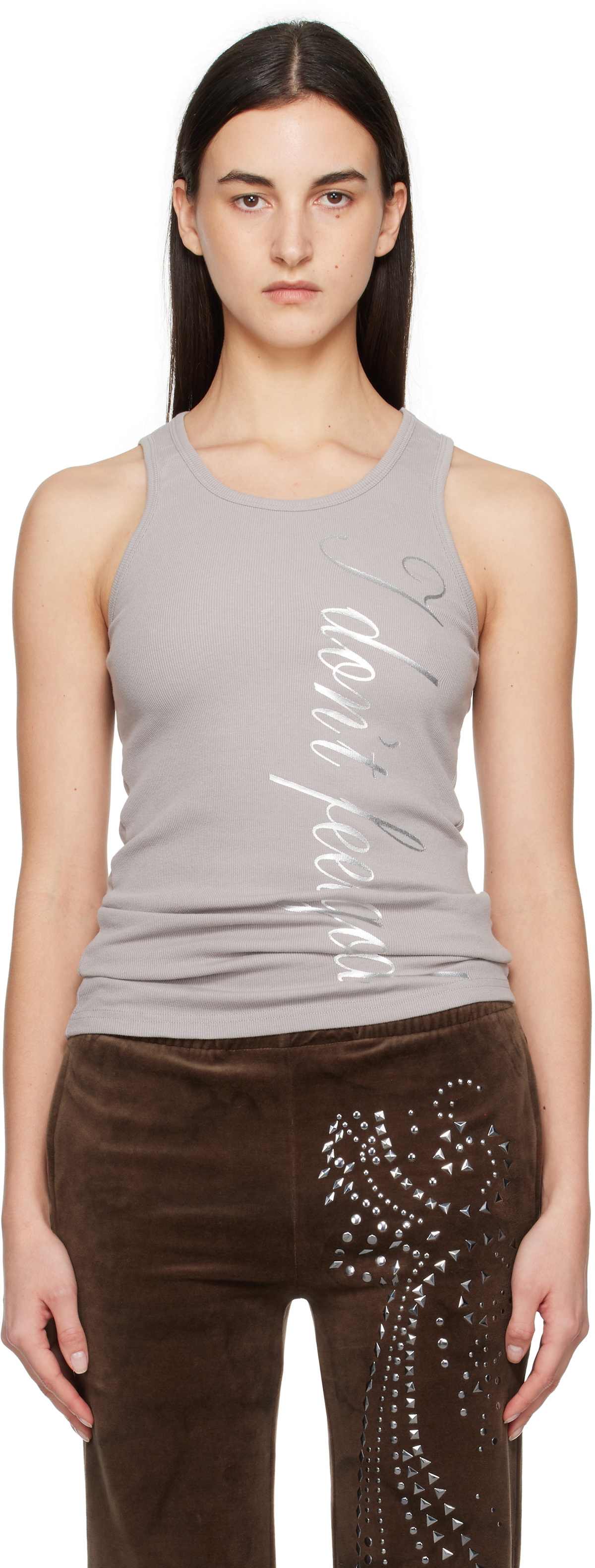 Praying Gray 'Feel Good' Tank Top