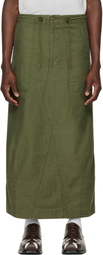 NEEDLES Khaki Back Sateen String Fatigue Skirt