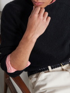 Drake's - Brushed-Wool Sweater - Black