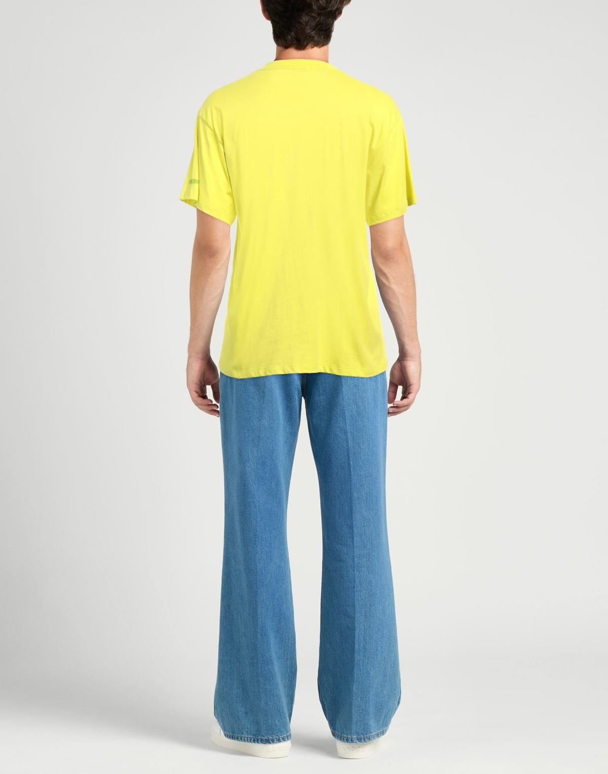 Sandro Mens T-shirt Lime in Green