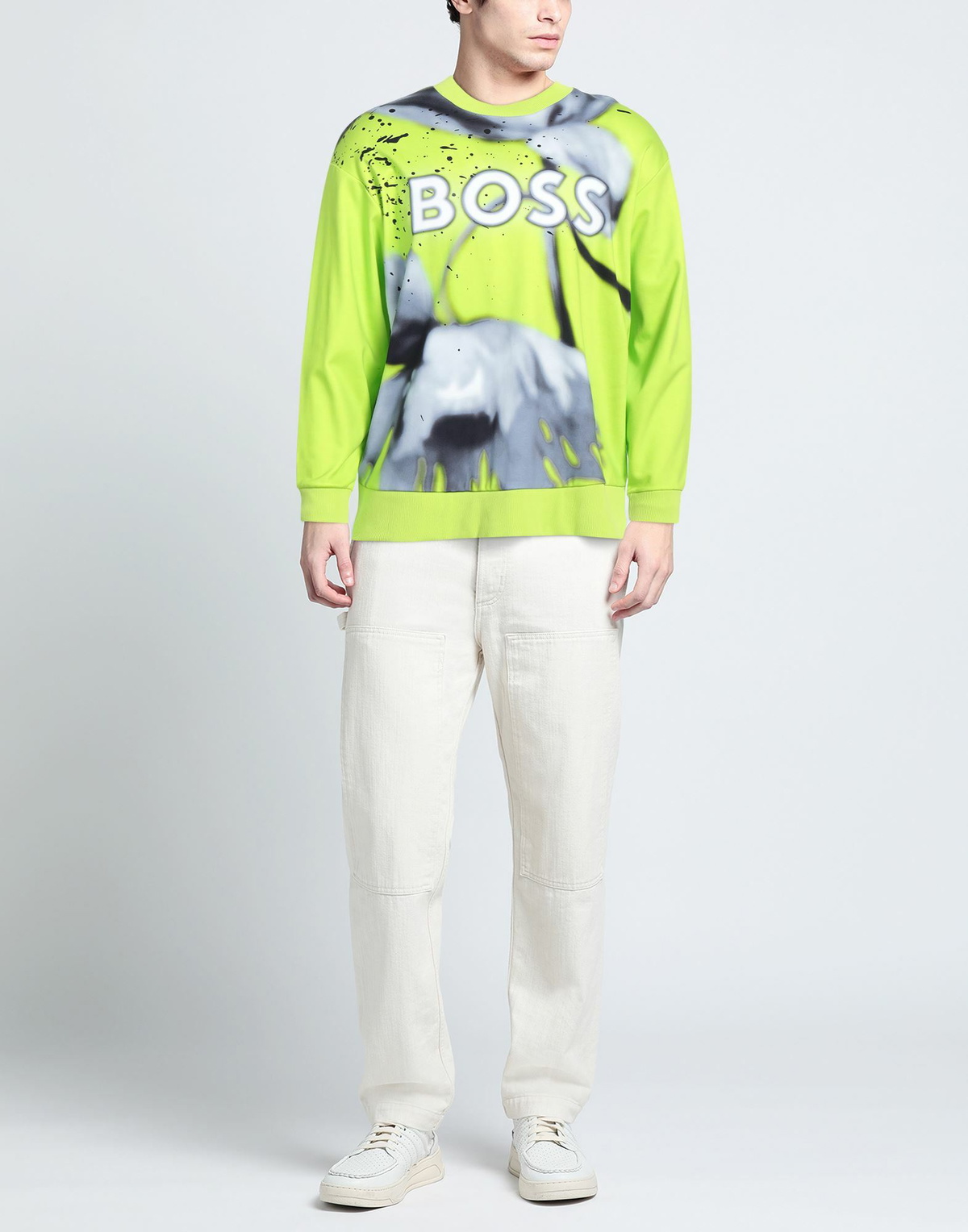 Boss Mens Sweatshirt Light in Green