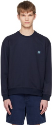 Solid Homme Navy Back Embroidered Sweatshirt