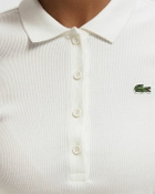 Lacoste POLOS White Womens Shortsleefe