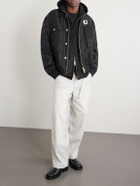 Sacai - Carhart WIP Padded Shell and Cotton-Twill Bomber Jacket - Black