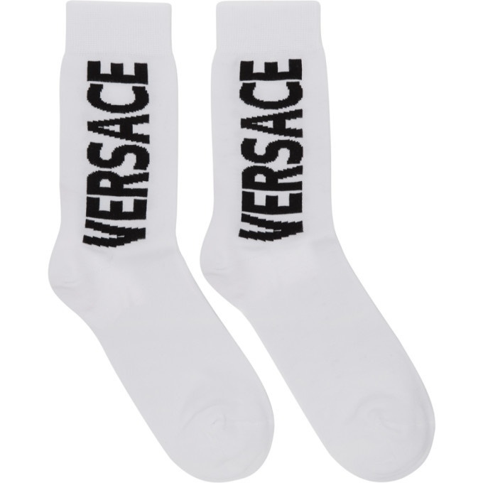 Photo: Versace White and Black Big Socks