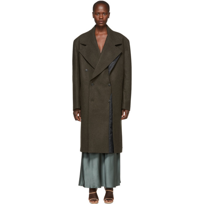 Y/Project Brown Double Panel Coat Y/Project