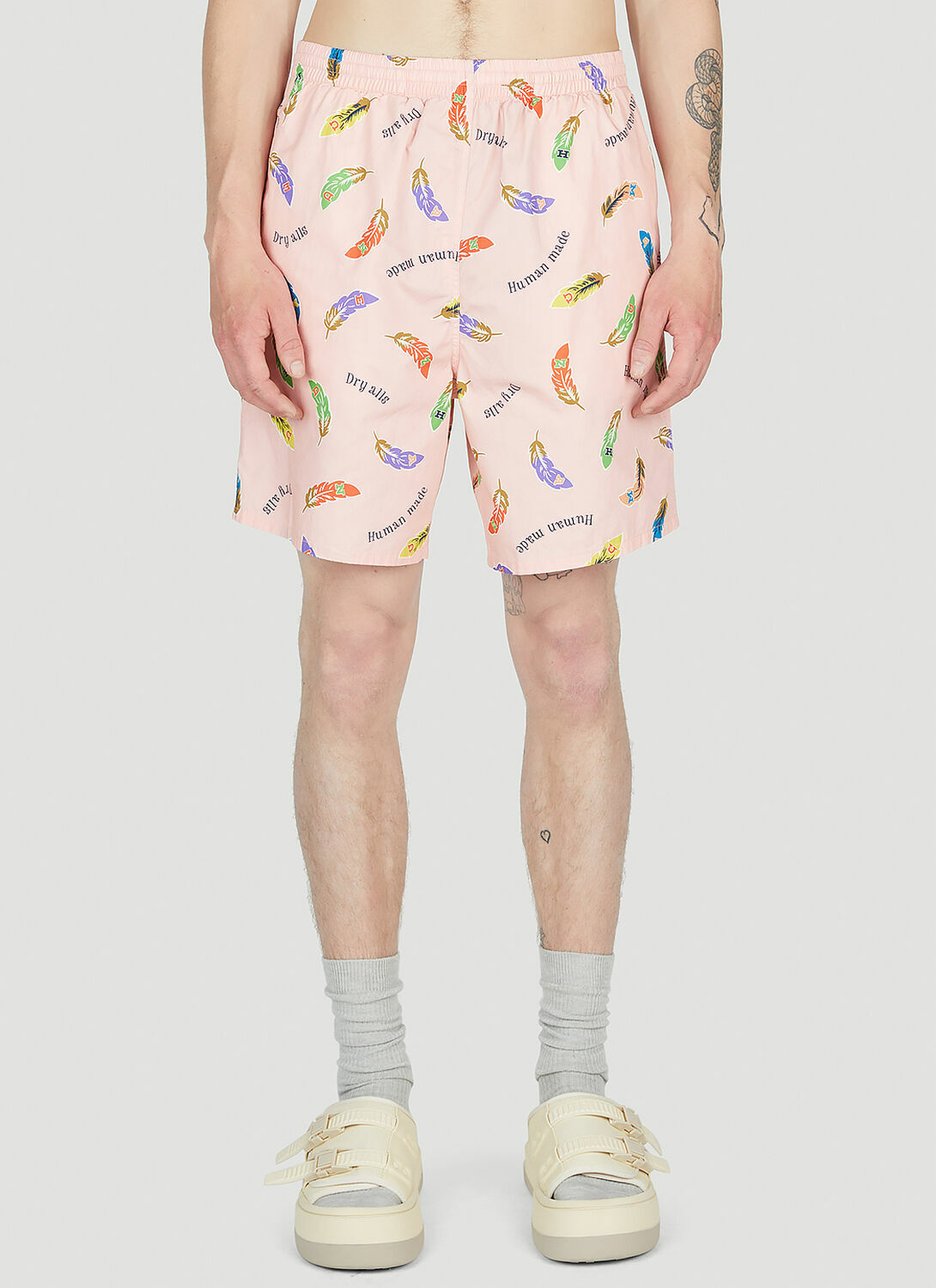 Human Made Feather Print Shorts