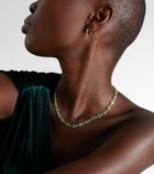 Anita Ko Flora Small 18kt gold choker with emeralds and diamonds
