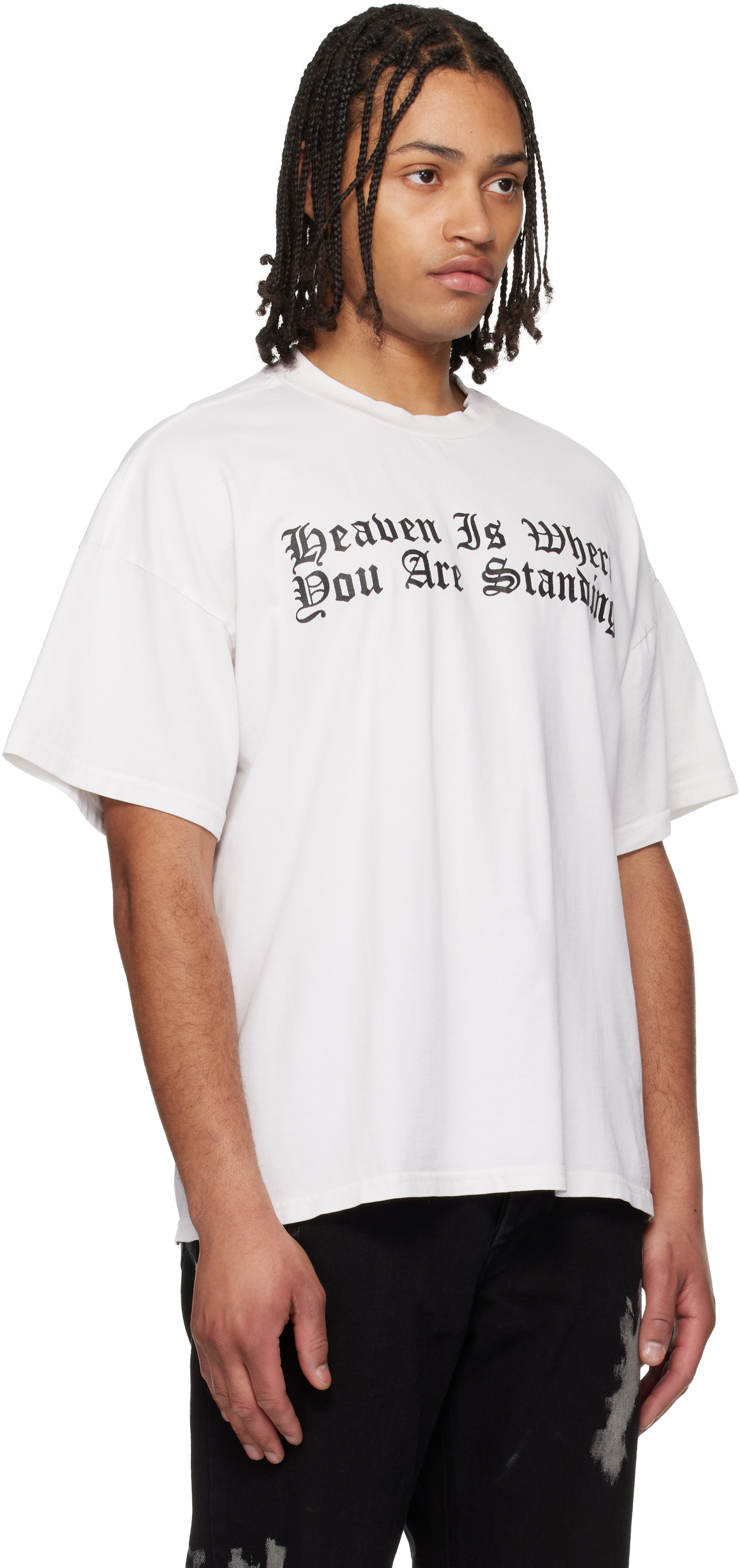 ALEXANDER DIGENOVA Off-White 'Heaven is Where' T-shirt