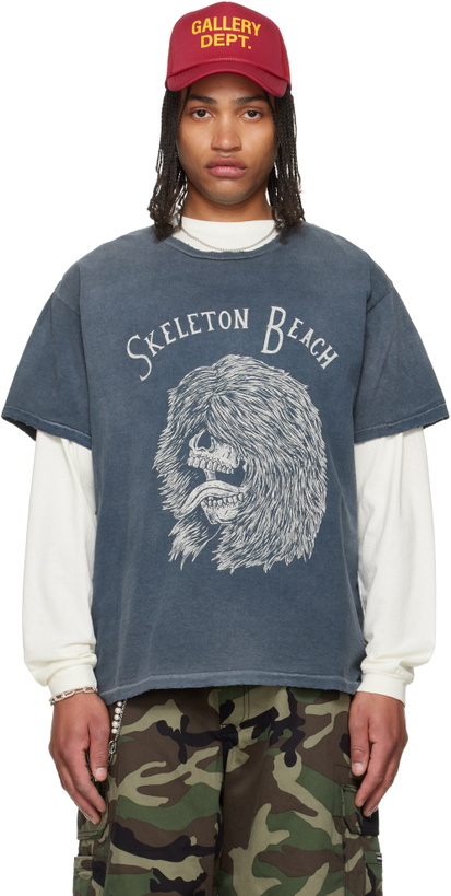 Photo: Gallery Dept. Gray Skeleton Beach Grit T-shirt