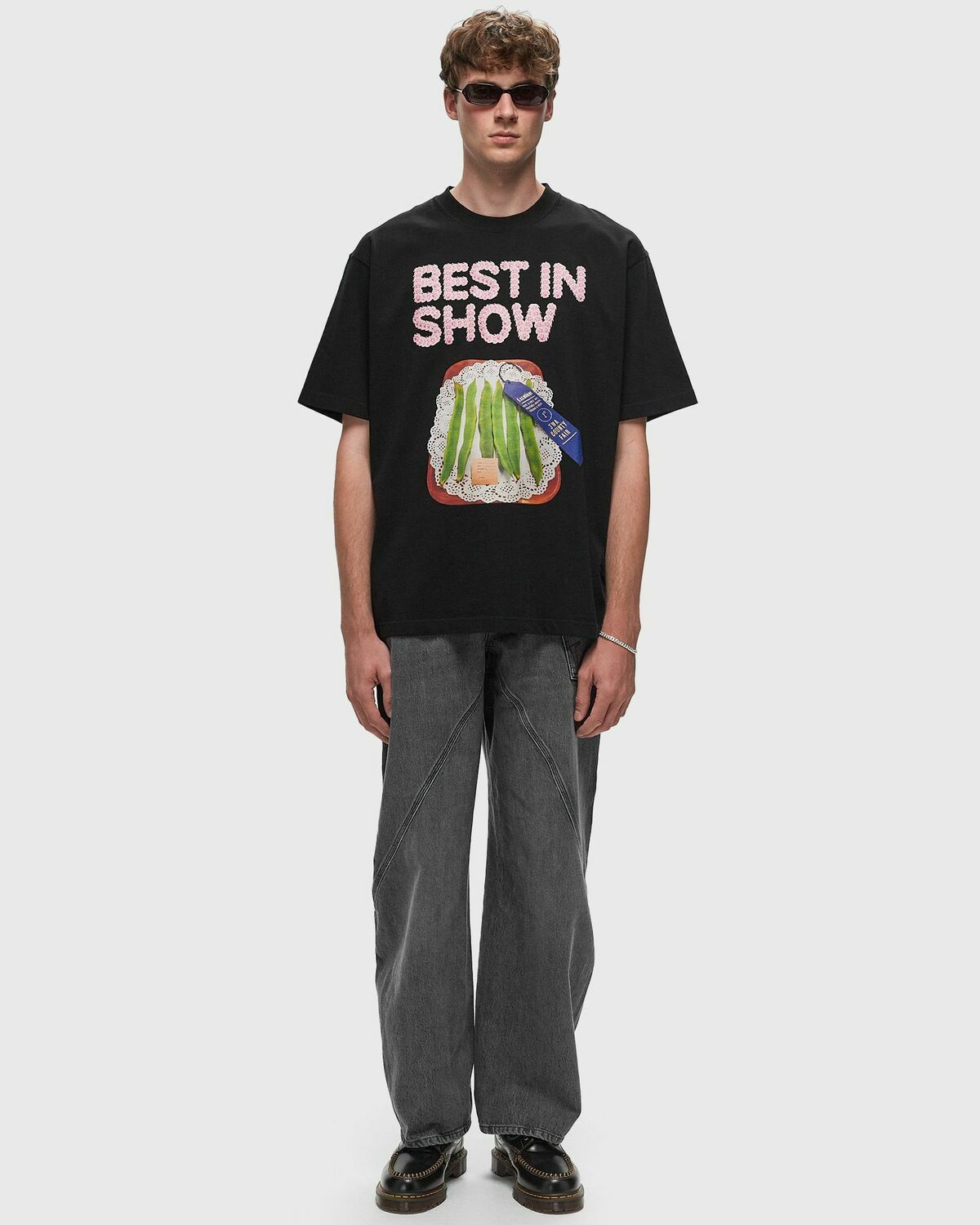 Jw Anderson Best In Show Oversized T Shirt Black Shortsleeves JW