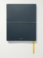 Serapian - Large Logo-Print Full-Grain Leather Notebook