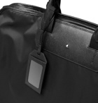 Montblanc - Sartorial Cross-Grain Leather-Trimmed Shell Garment Bag - Men - Black