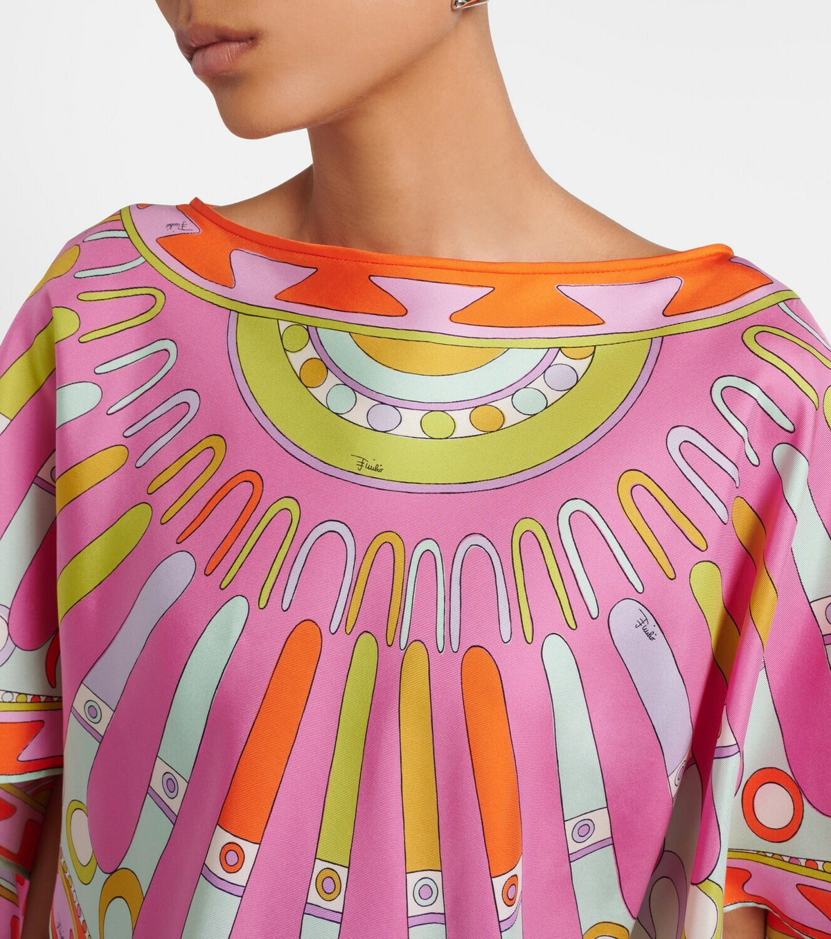Pucci Soleil silk twill top