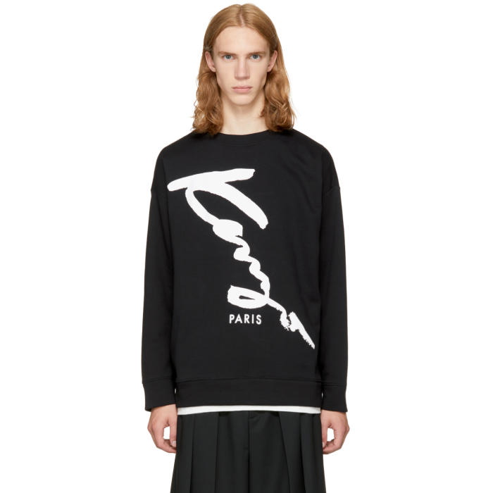 Photo: Kenzo Black Relaxed Signature Sweatshirt