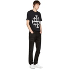 Neil Barrett Black Jerusalem Cross T-Shirt
