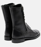 Manolo Blahnik Lugata leather combat boots