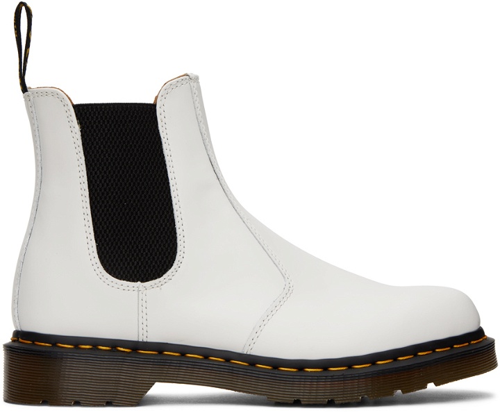 Photo: Dr. Martens White 2976 Ankle Boots