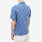 Universal Works Men's Dot Cotton Road Shirt in Blue
