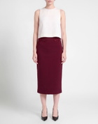 Manila Grace Womens Midi skirt Burgundy