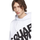 Dsquared2 White Logo Hoodie