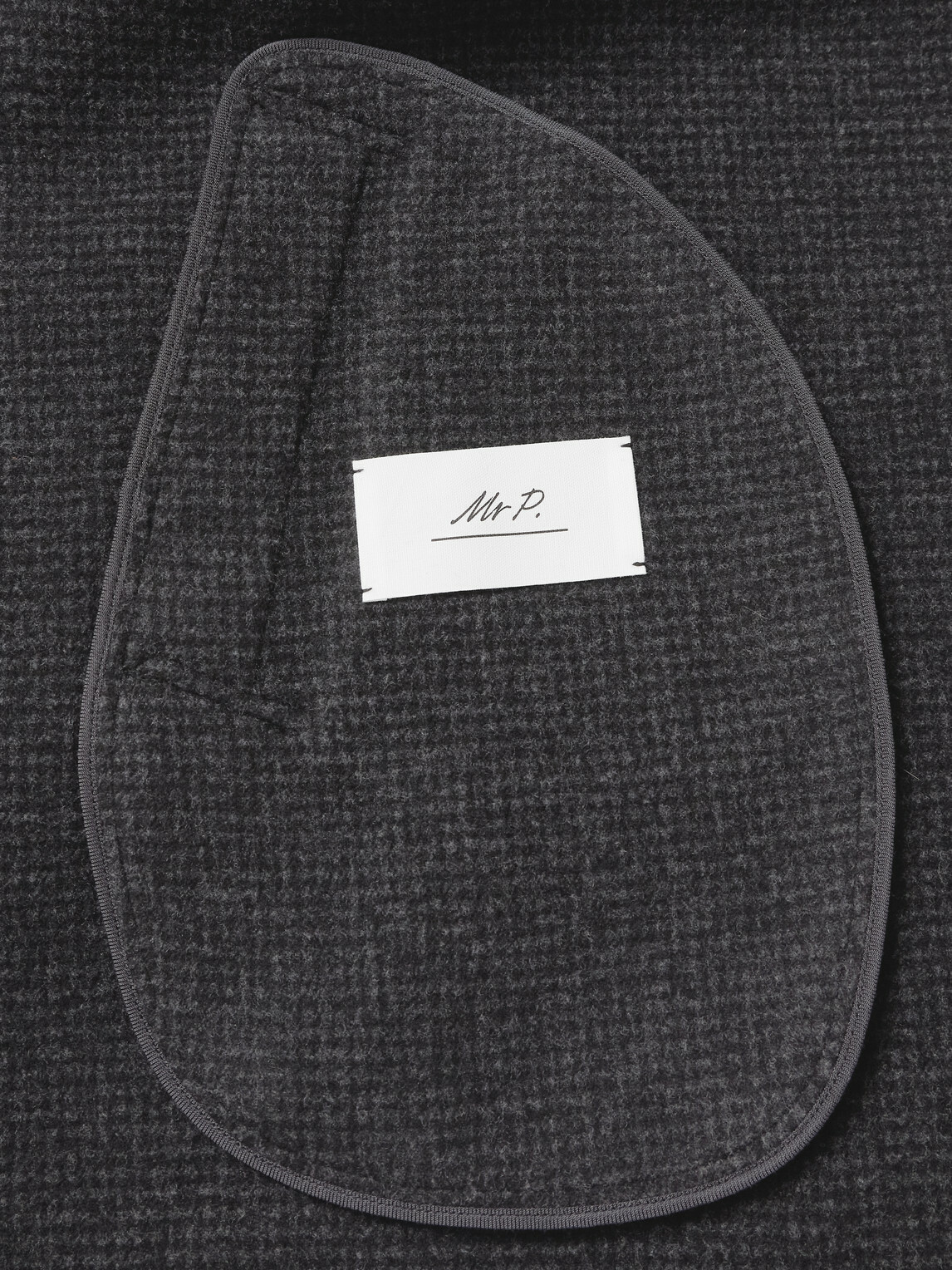 Mr P. - Checked Double-Faced Wool and Cashmere-Blend Coat - Gray