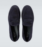 Kiton Suede penny loafers