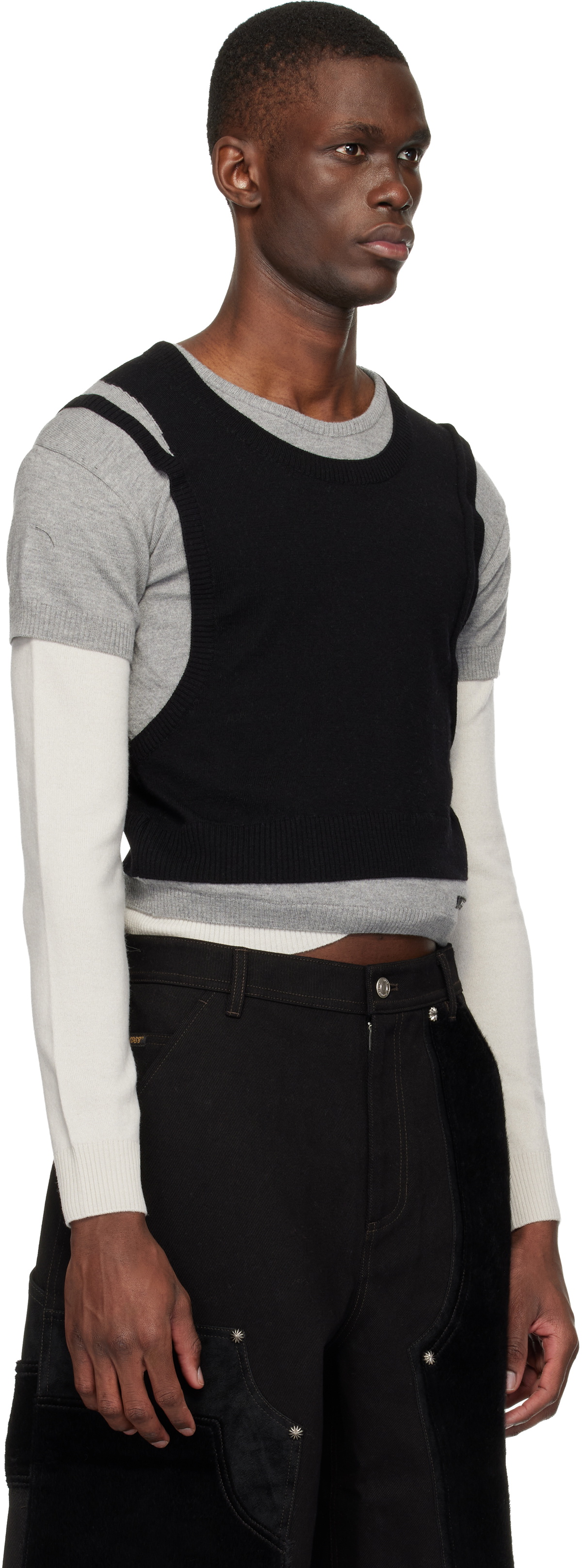 Andersson Bell Multicolor Tres Over Layered Sweater