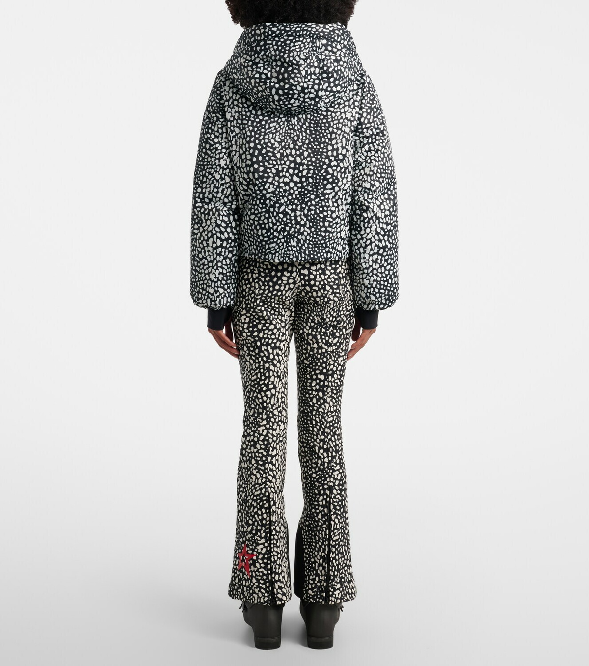 Perfect Moment Bubble leopard-print down ski jacket