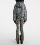 Perfect Moment Bubble leopard-print down ski jacket