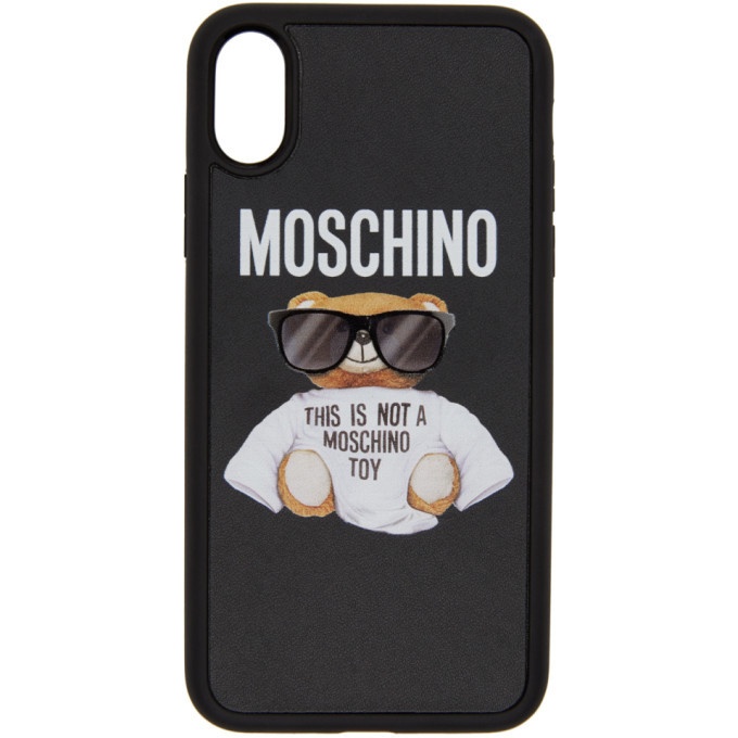 Photo: Moschino Black Bear iPhone X Case