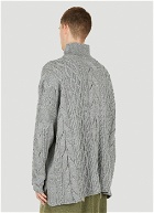 Cable Knit Jumper in Dark Grey