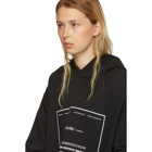 MM6 Maison Martin Margiela Black Under Construction Hoodie