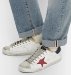 Golden Goose Deluxe Brand - Superstar Distressed Leather and Suede Sneakers - Men - White