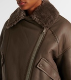 Yves Salomon Meteo shearling-lined leather jacket