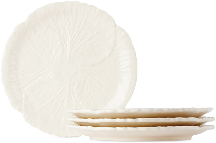 Photo: Les-Ottomans White Radicchio Dinner Plate Set, 4 pcs