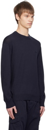 BOSS Navy Relaxed-Fit Sweater