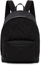 Burberry Black Jacquard Monogram Backpack