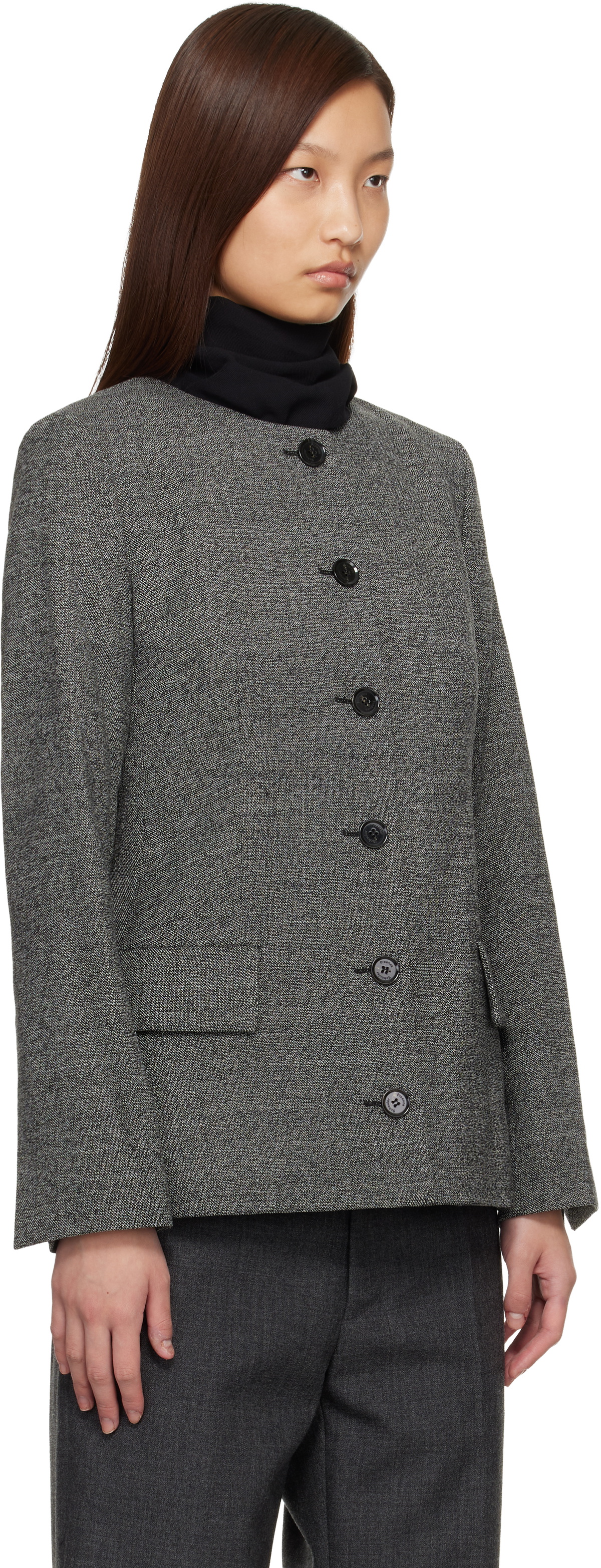 Proenza Schouler Gray Annemarie Blazer