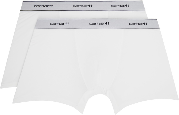 Photo: Carhartt Work In Progress Two-Pack White Cotton Boxers