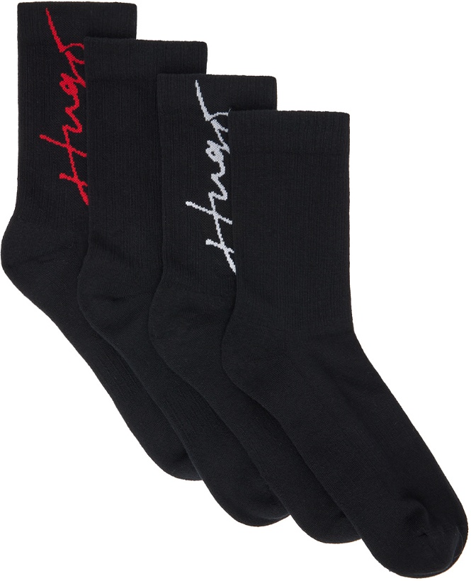 Photo: Hugo Two-Pack Black Socks