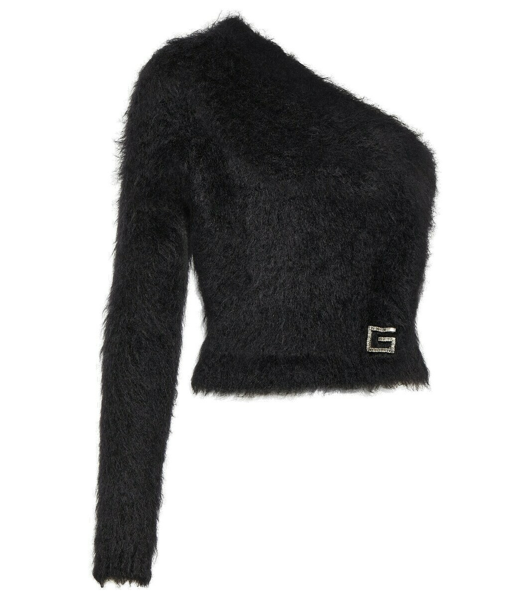 Gucci Mohair-blend one-shoulder top Gucci