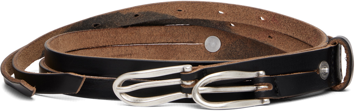 OUR LEGACY Black Twin Tongue Belt Our Legacy