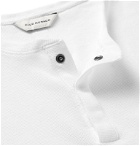 Club Monaco - Waffle-Knit Cotton-Jersey Henley T-Shirt - White