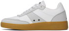 A.P.C. White & Gray Plain Sneakers