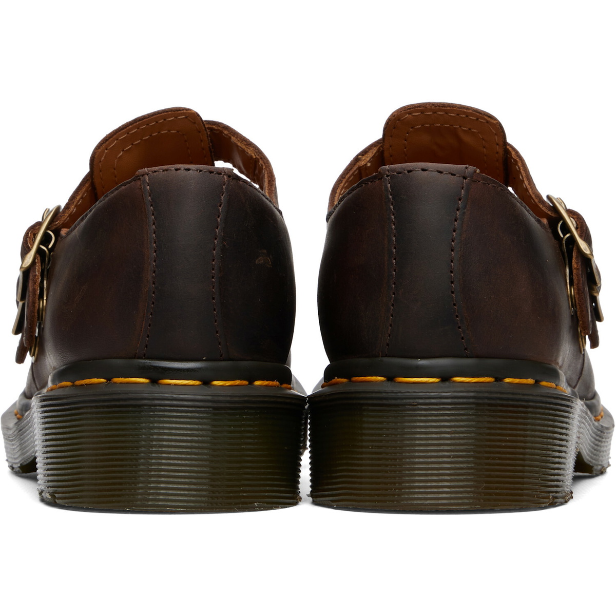 Dr. Martens Brown 8065 Crazy Horse Leather Mary Jane Loafers