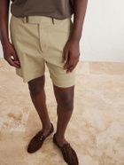 TOM FORD - Straight-Leg Cotton-Blend Twill Shorts - Neutrals